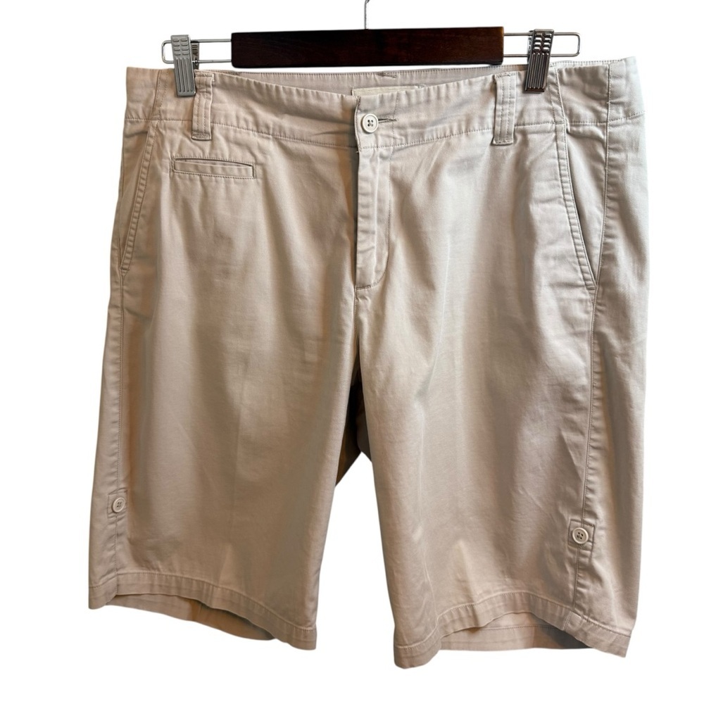 Talbots Tan Flat Front Shorts Classic Casual Wear